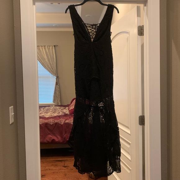NWT $250 Free People Catalina Black Dress 0 ~ XS - Picture 9 of 14